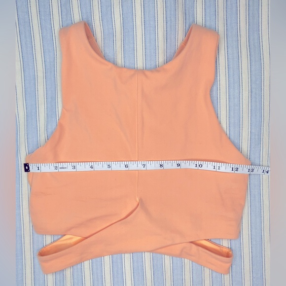 Athleta Orange Crop Top Workout Tank Size XS - Picture 4 of 5